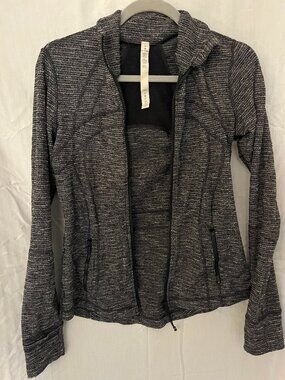 Lululemon Speckled Black and White Zip Up